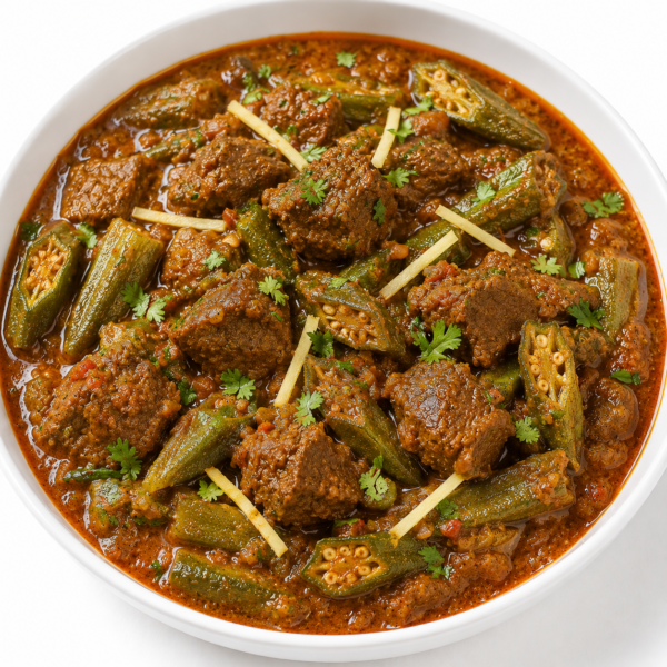 Bhindi Ghosht (Full)